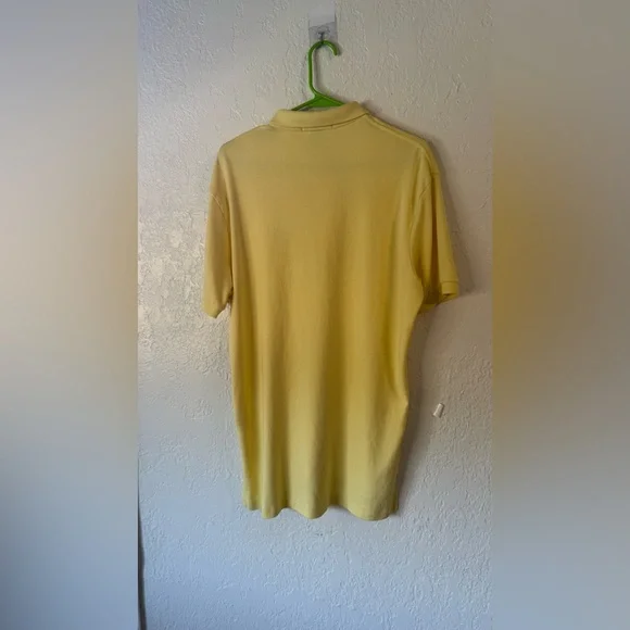 Vintage 90s Polo Ralph Lauren Yellow Polo Shirt - Men's M - Classic Fit - Picture 5 of 8